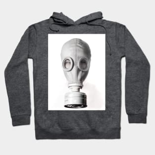 Light Gray Gas Mask Hoodie